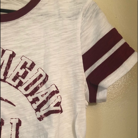 Crown & Ivy Short Sleeve Graphic Football Tee - Picture 6 of 8